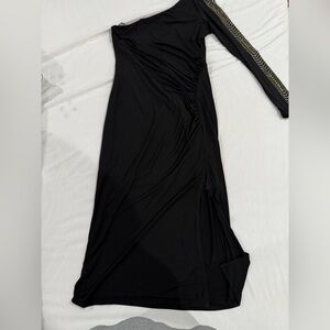 Guess Elegant Black Dress with Gold Detailing
